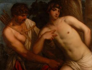 Alessandro Varotari, conhecido como Padovanino (Padova, 14/4/1588 - Veneza, 1648), Dédalo e Ícaro, óleo sobre tela